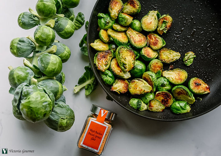 Brussels Sprouts with Maple Bourbon Glaze