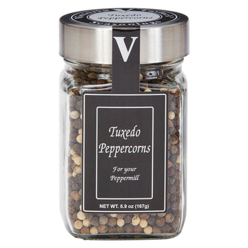 Tuxedo Peppercorns Jar