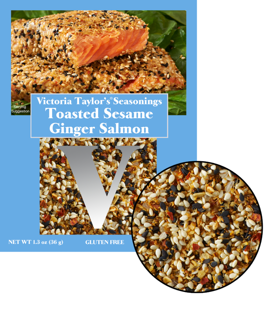 Toasted Sesame Ginger Salmon Recipe Packet - Discontinued - This product also sells as Toasted Sesame Ginger Seasoning